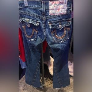 True Religion Rainbow Billy Boot Cut Jeans Size 27
